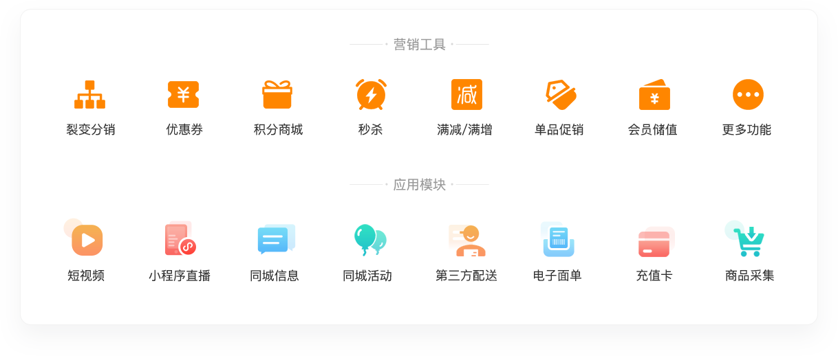 豐富的營銷應用工具